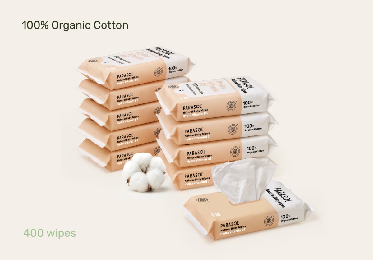 100% Organic Cotton Baby Wipes With Hydra Vitamin B5™