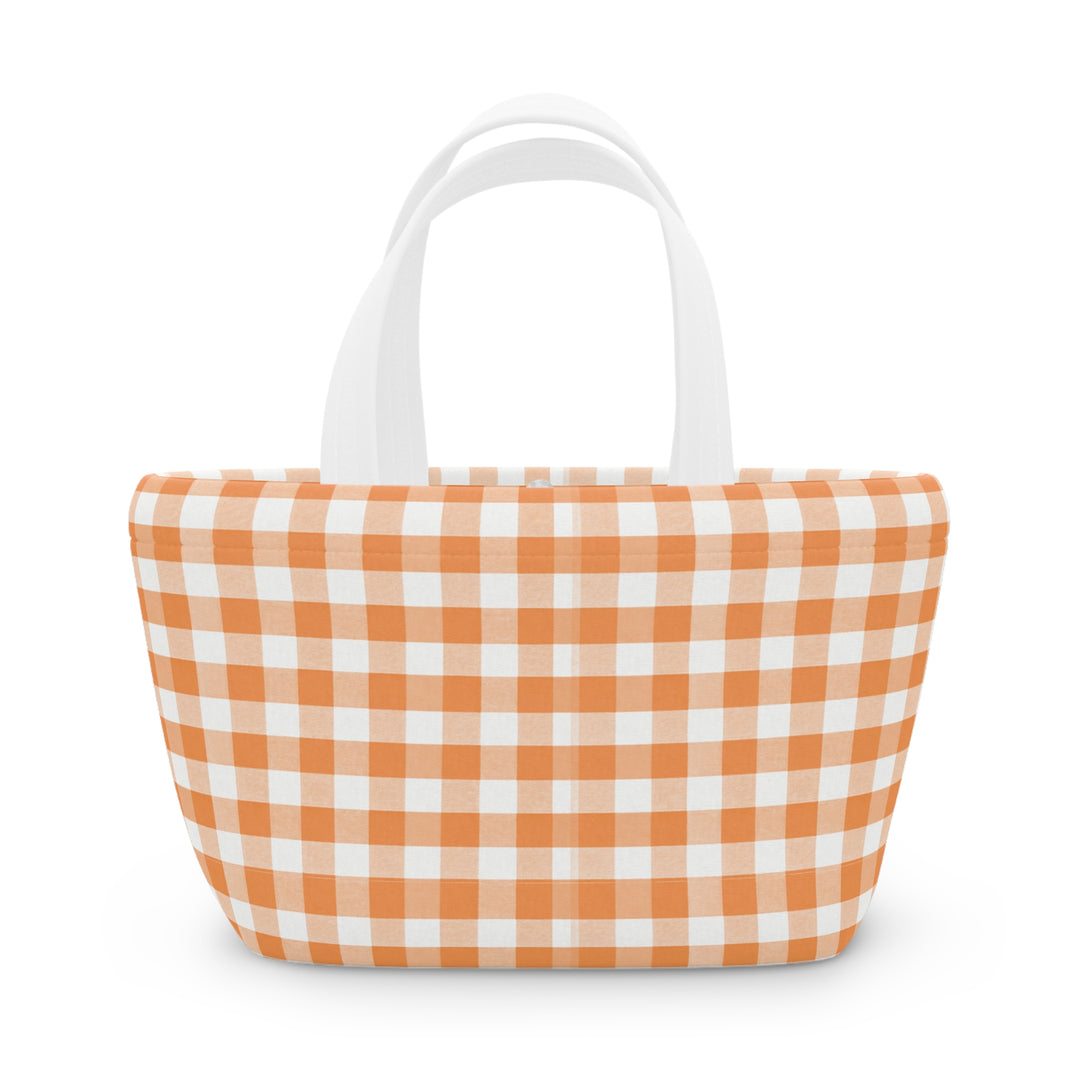 Lunch Box, Spring Tangerine Gingham
