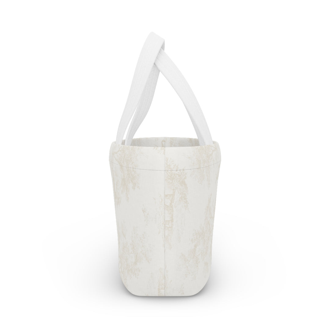 Lunch Box, Spring Beige Toile Elephant & Deer