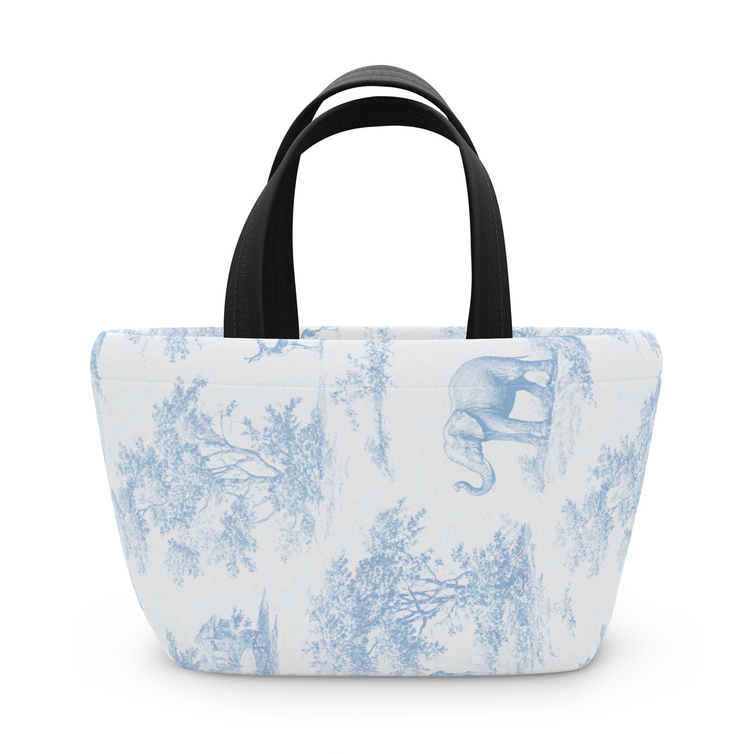 Lunch Box, Blue Toile Elephant & Deer