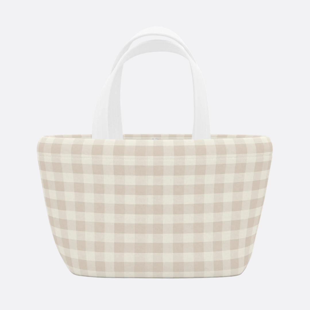 Lunch Box, Spring Beige Gingham