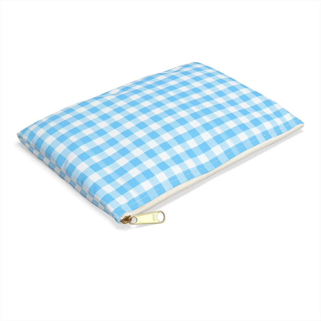 Spring Blue Gingham, Accessory Pouch