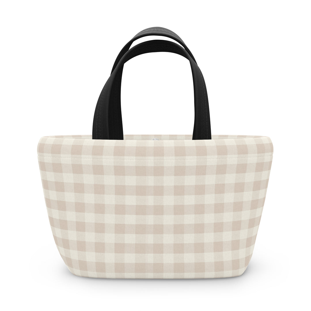 Lunch Box, Spring Beige Gingham