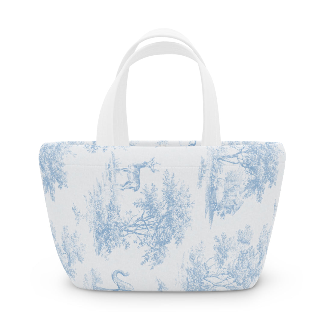 Lunch Box, Blue Toile Elephant & Deer