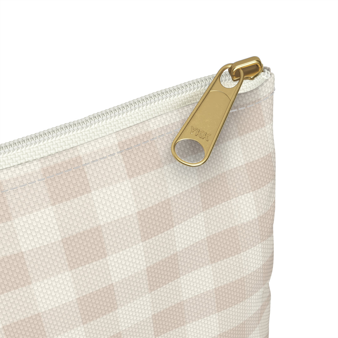 Spring Beige Gingham, Accessory Pouch