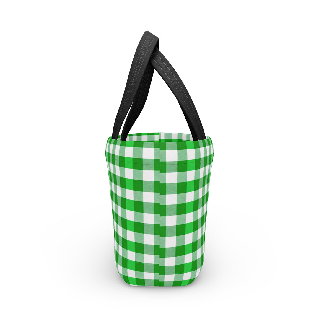 Lunch Box, Kelly Green Gingham