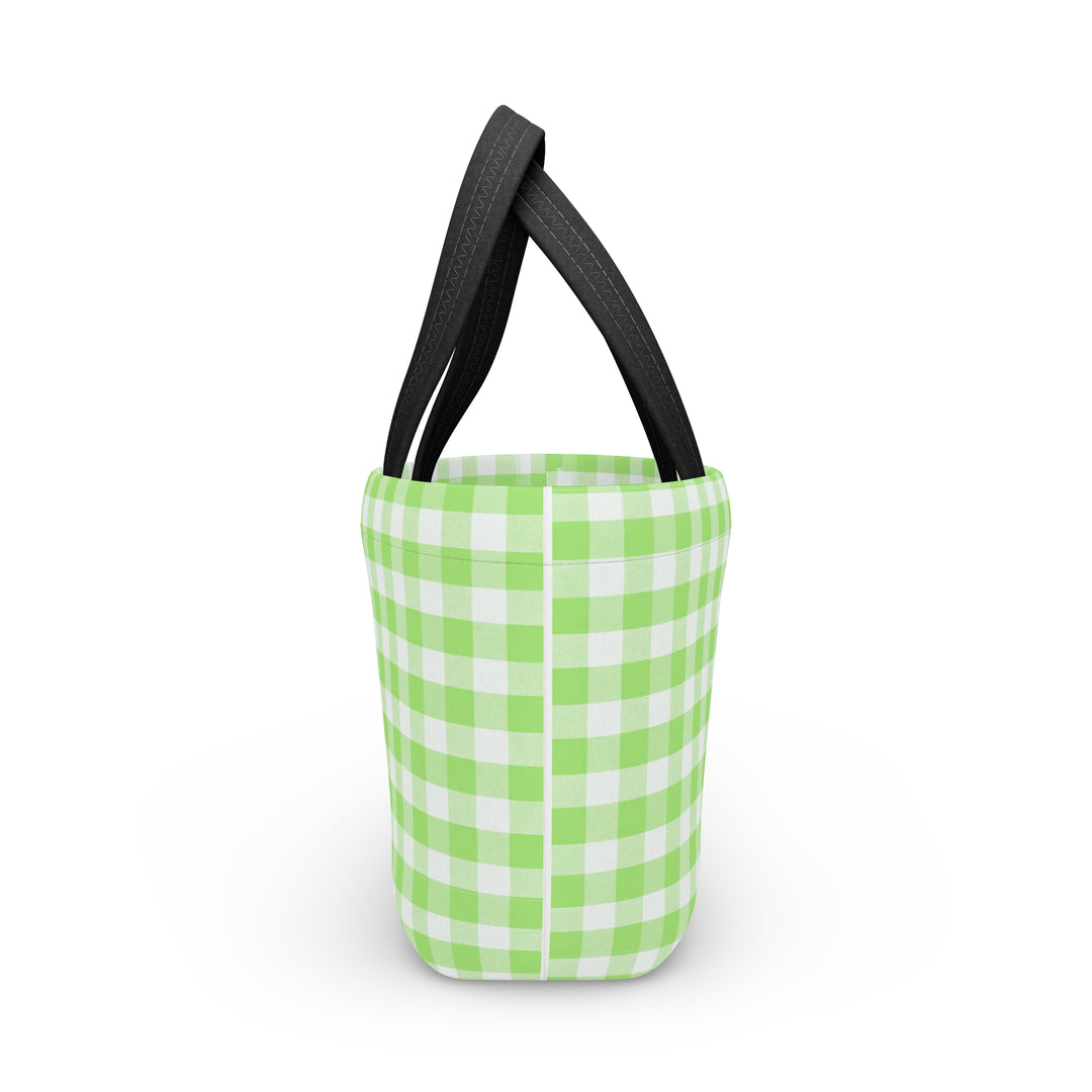 Lunch Box, Spring Green Gingham