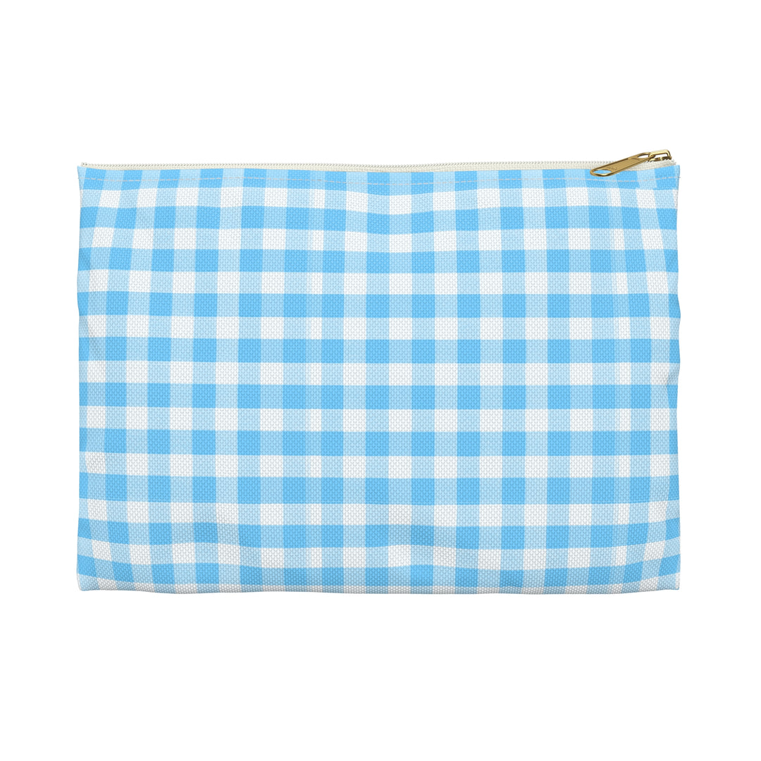 Spring Blue Gingham, Accessory Pouch