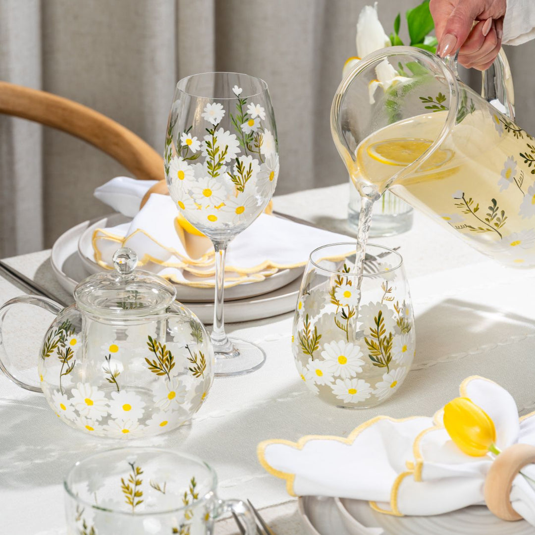 Painted Daisy Pitcher