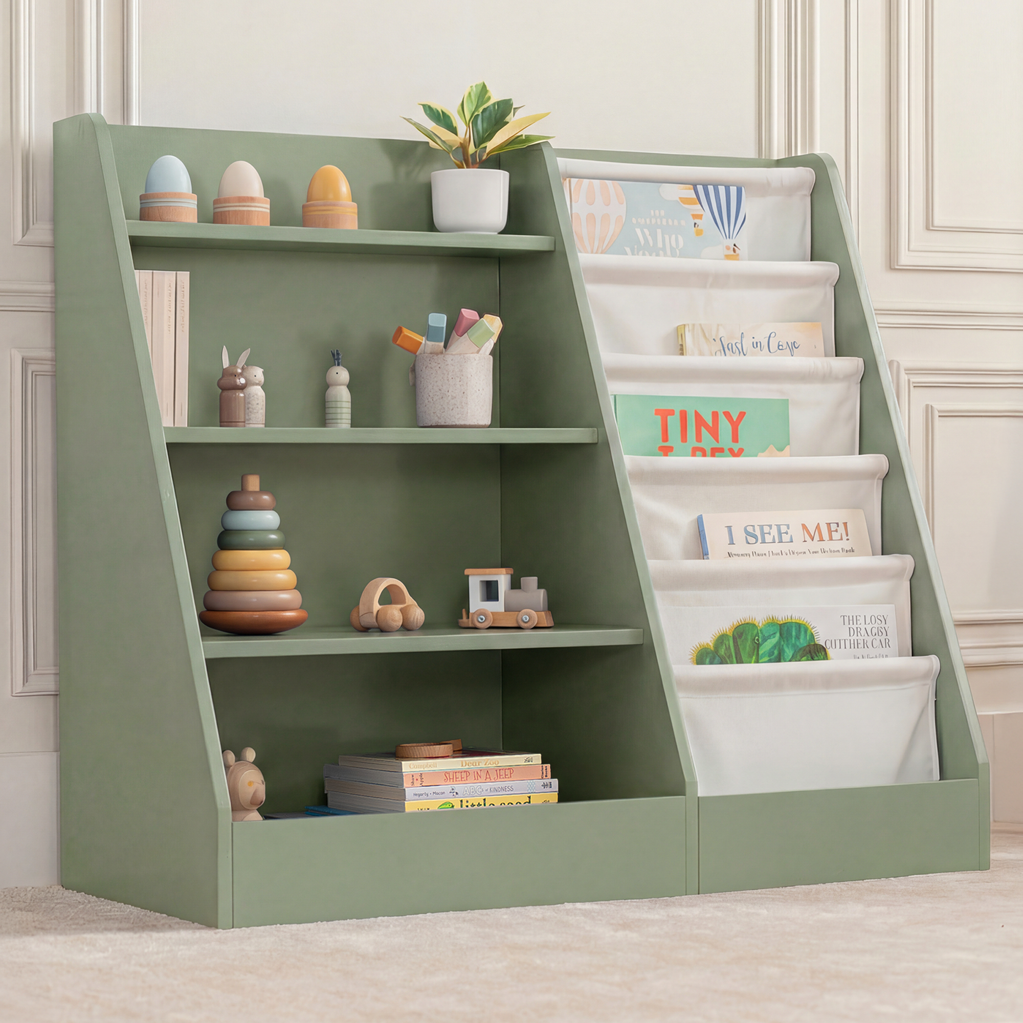 Kids Bookshelf - Sage