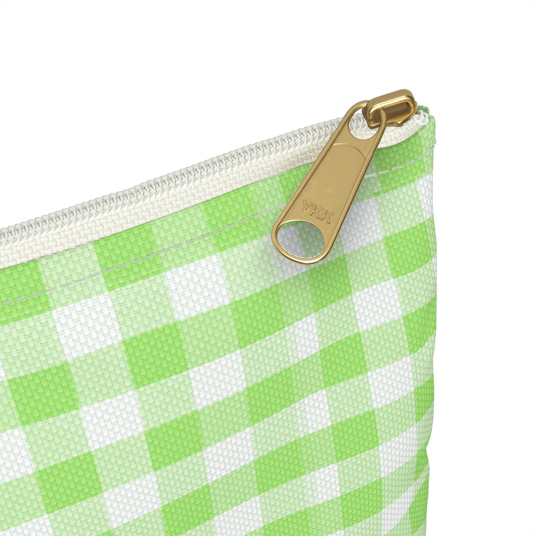 Spring Green Gingham, Accessory Pouch