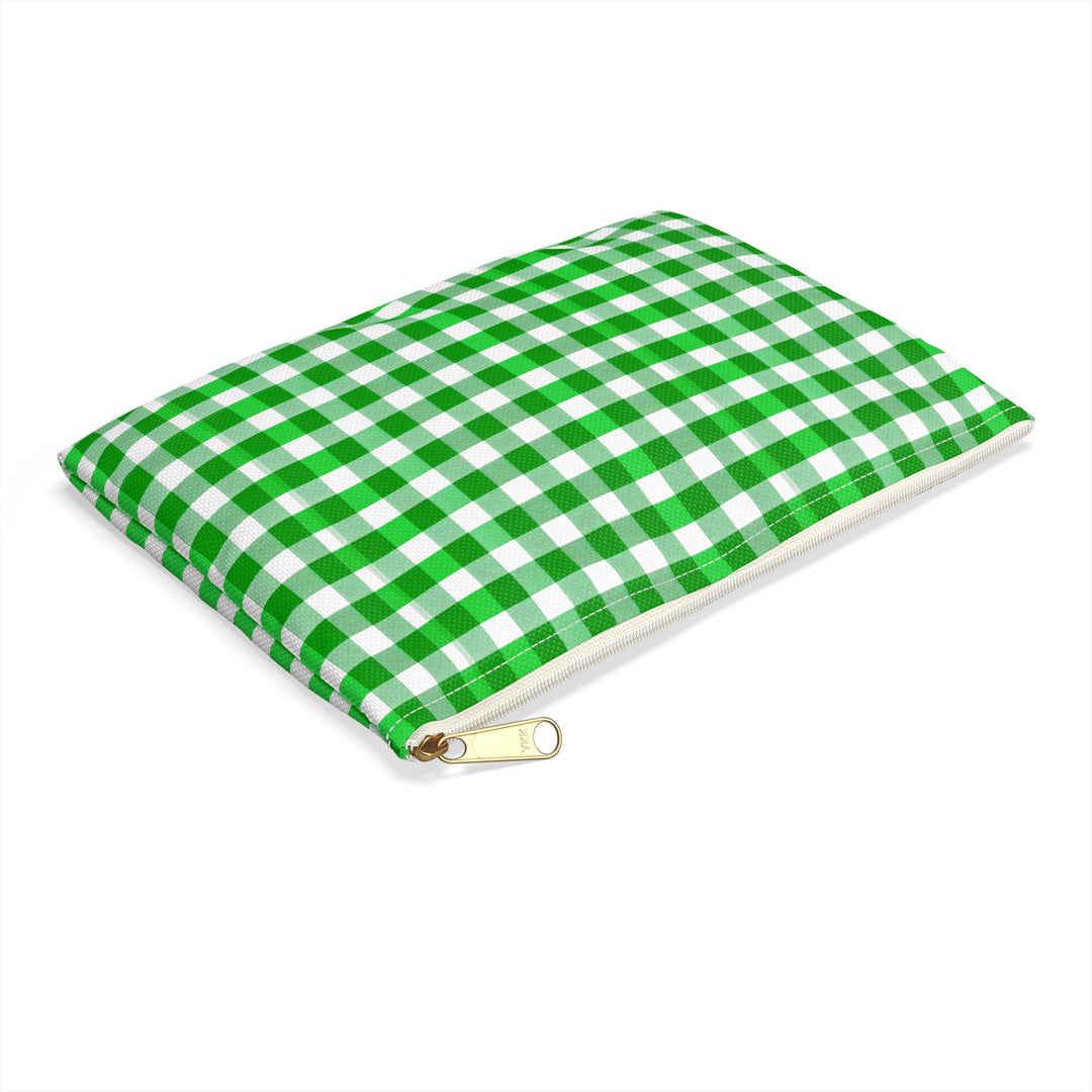 Kelly Green Gingham, Accessory Pouch