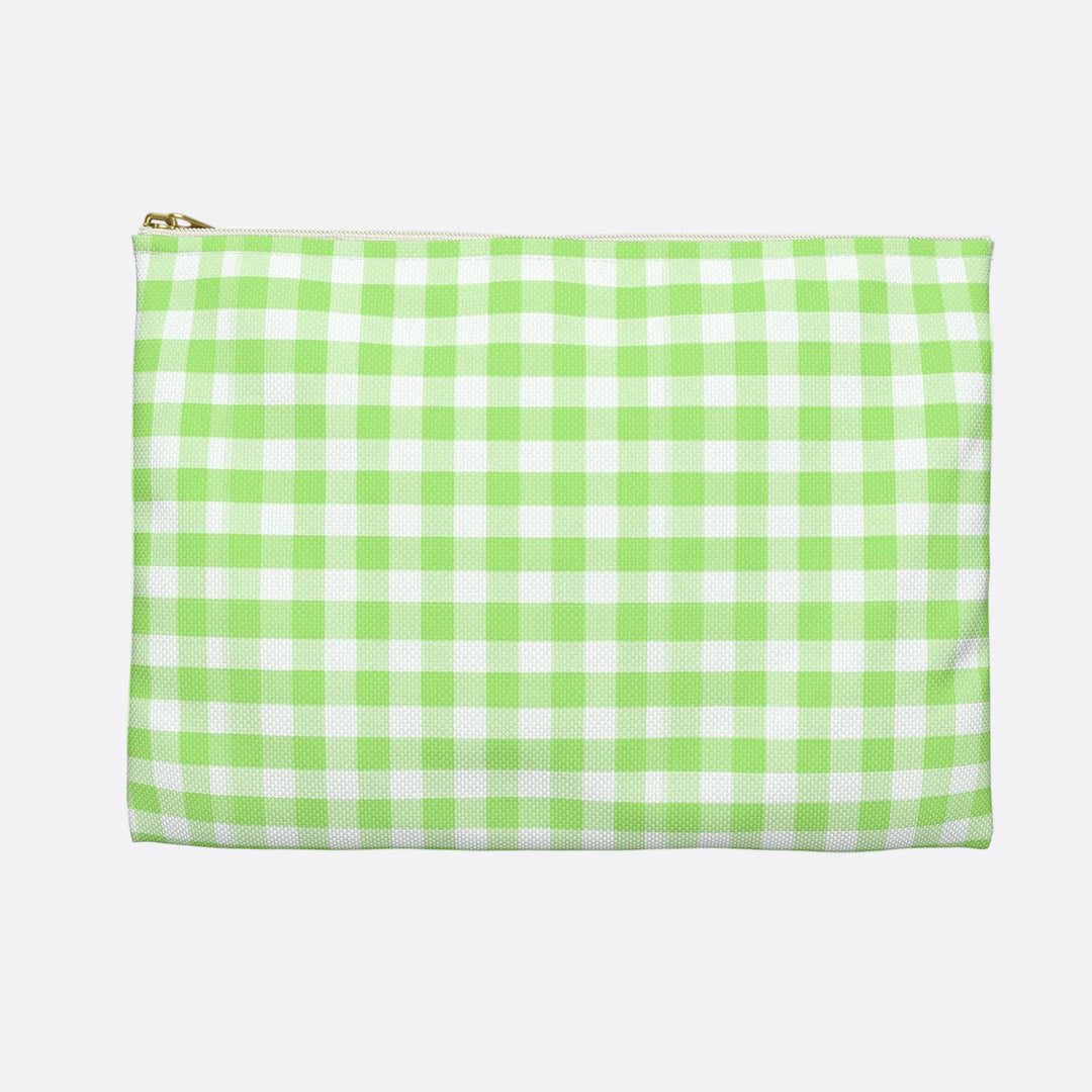 Spring Green Gingham, Accessory Pouch