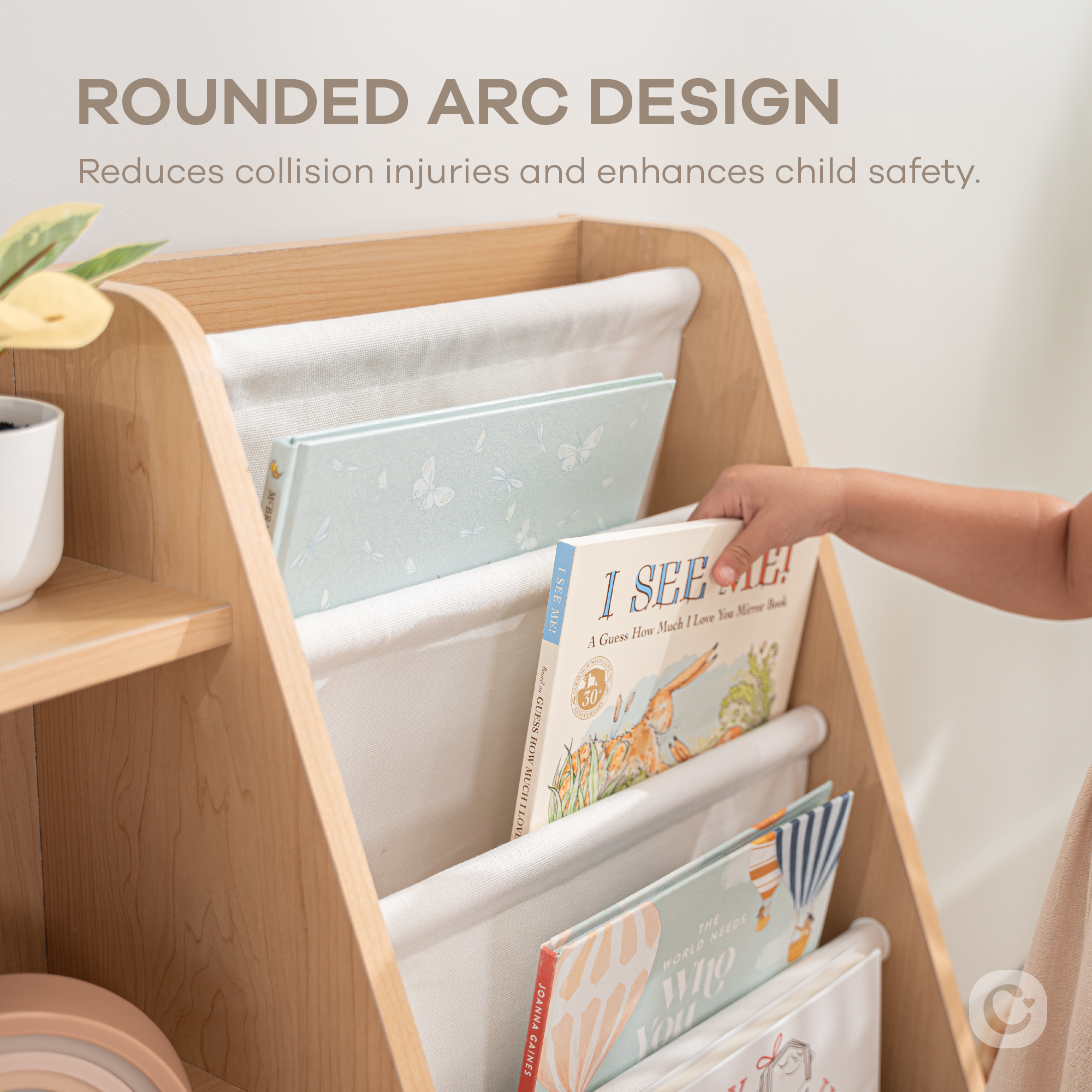 Kids Bookshelf - Wood