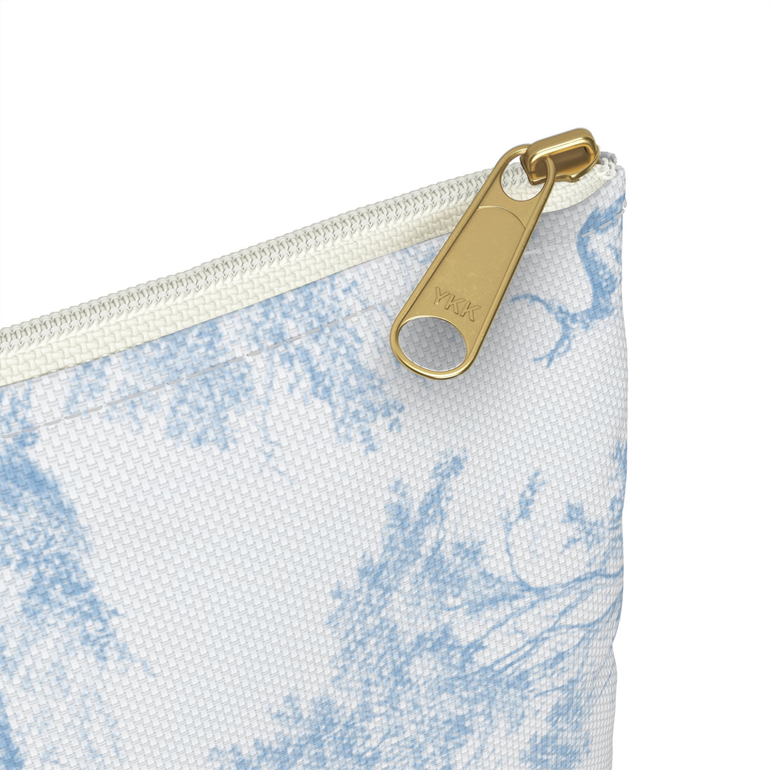 Blue Toile Elephant & Deer, Accessory Pouch