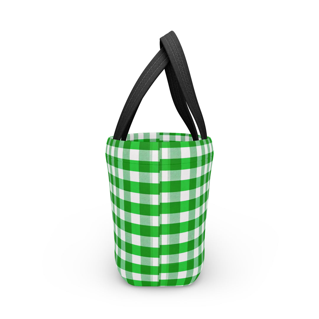 Lunch Box, Kelly Green Gingham