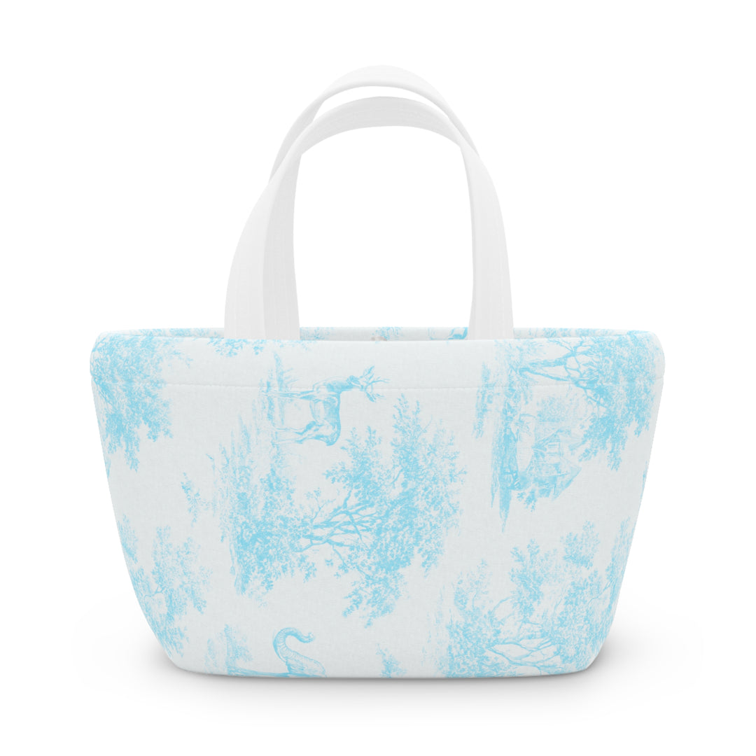 Lunch Box, Spring Blue Toile Elephant & Deer