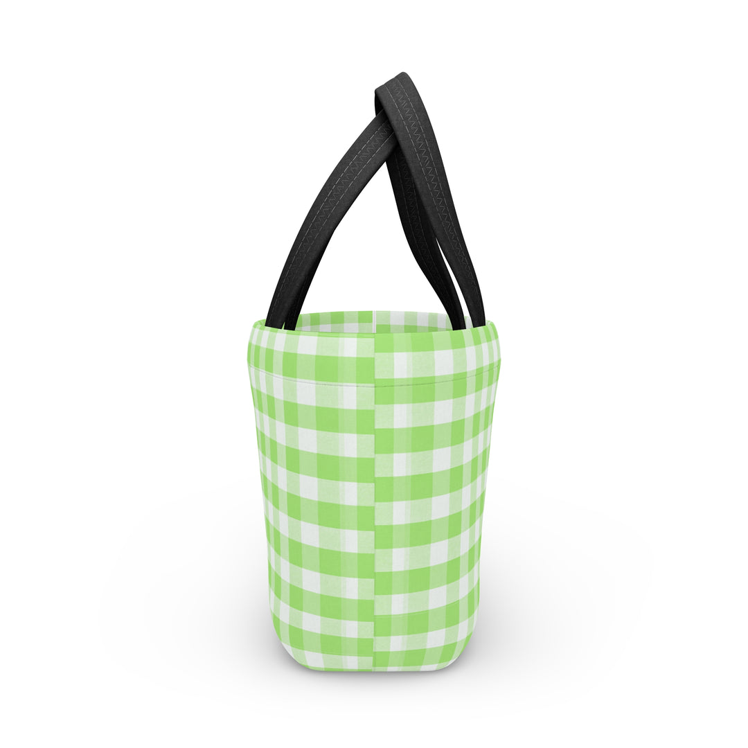Lunch Box, Spring Green Gingham