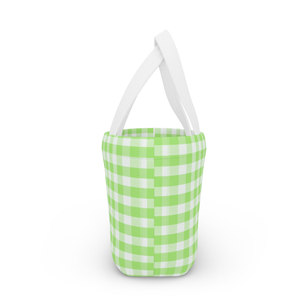 Lunch Box, Spring Green Gingham
