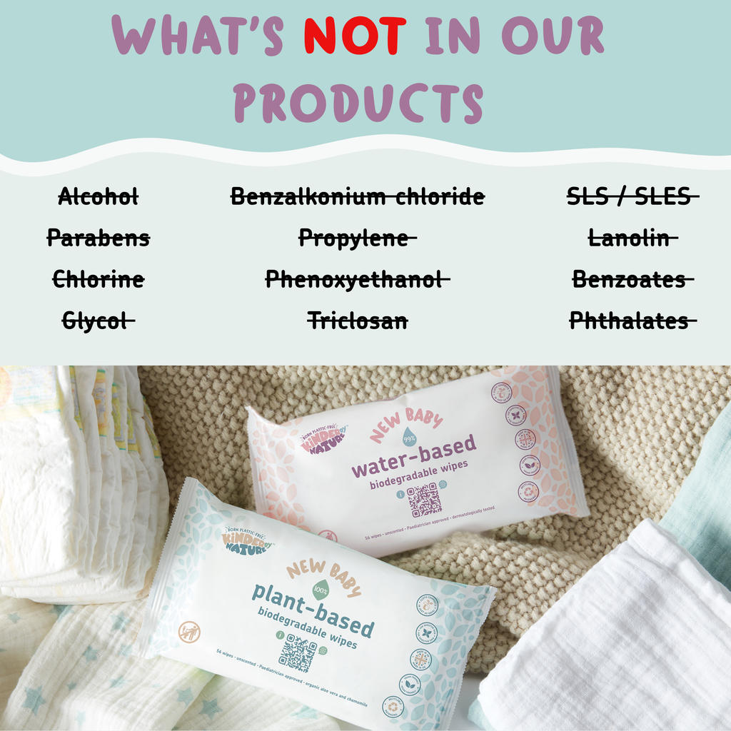Kinder by Nature 100% Biodegradable Plant-Based Baby Wipes - 672 Count (12 packs of 56 wipes)