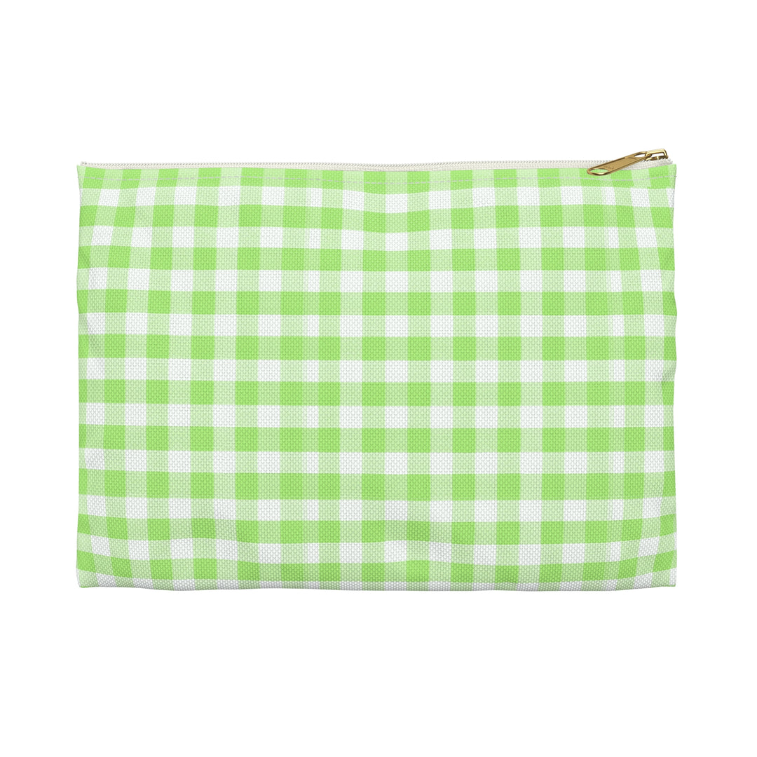 Spring Green Gingham, Accessory Pouch