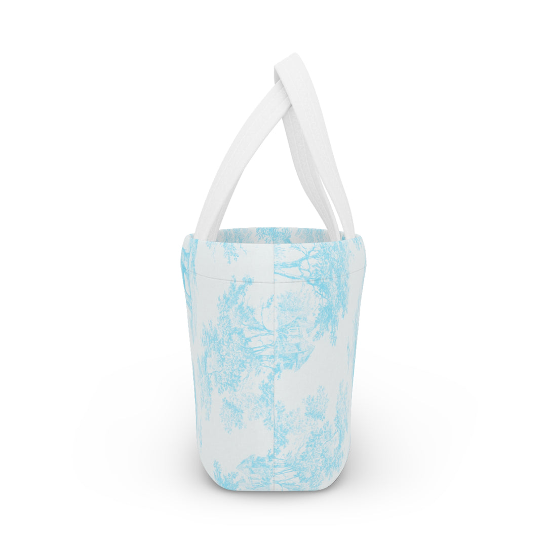 Lunch Box, Spring Blue Toile Elephant & Deer