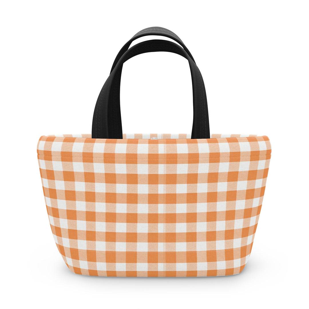 Lunch Box, Spring Tangerine Gingham