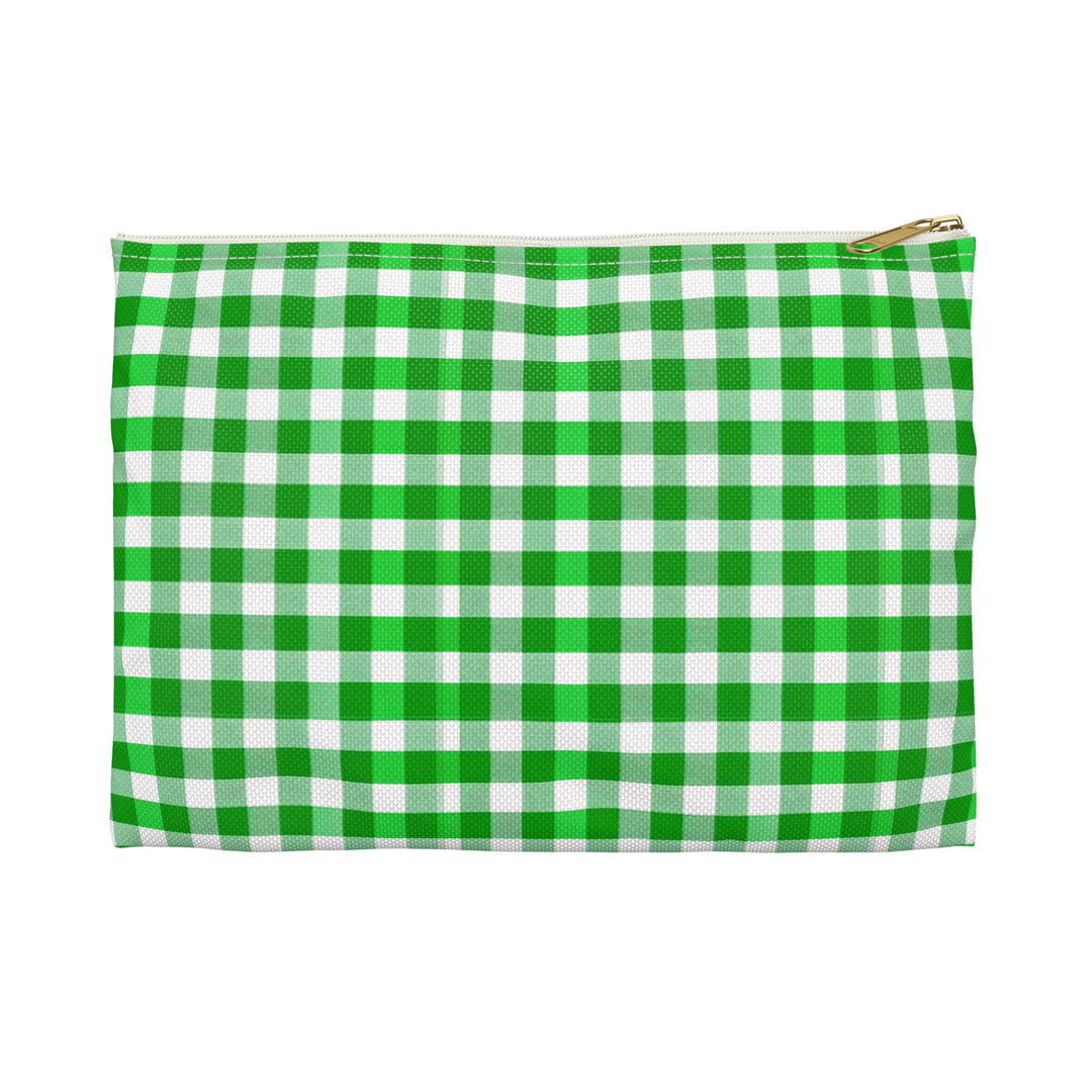 Kelly Green Gingham, Accessory Pouch