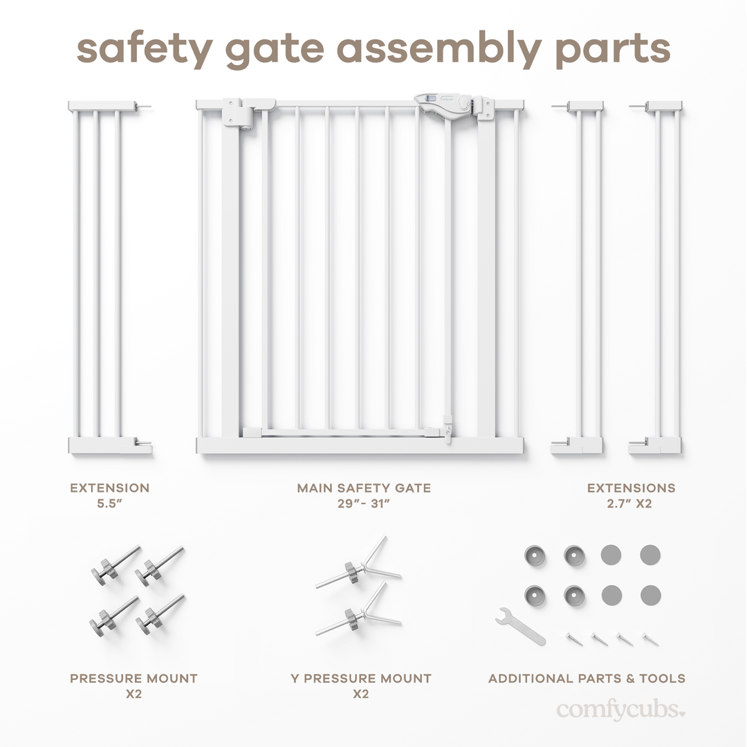 Baby Safety Gate in White