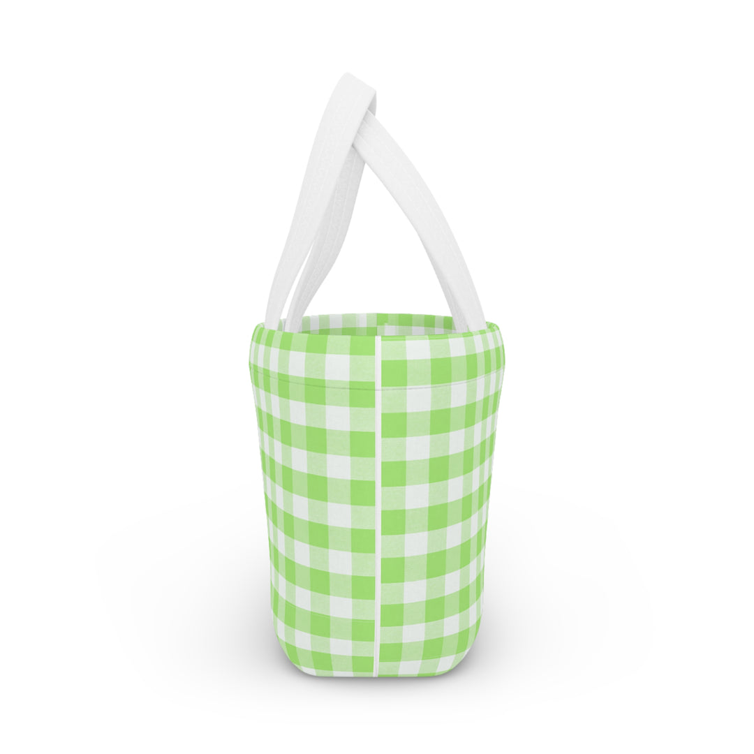 Lunch Box, Spring Green Gingham