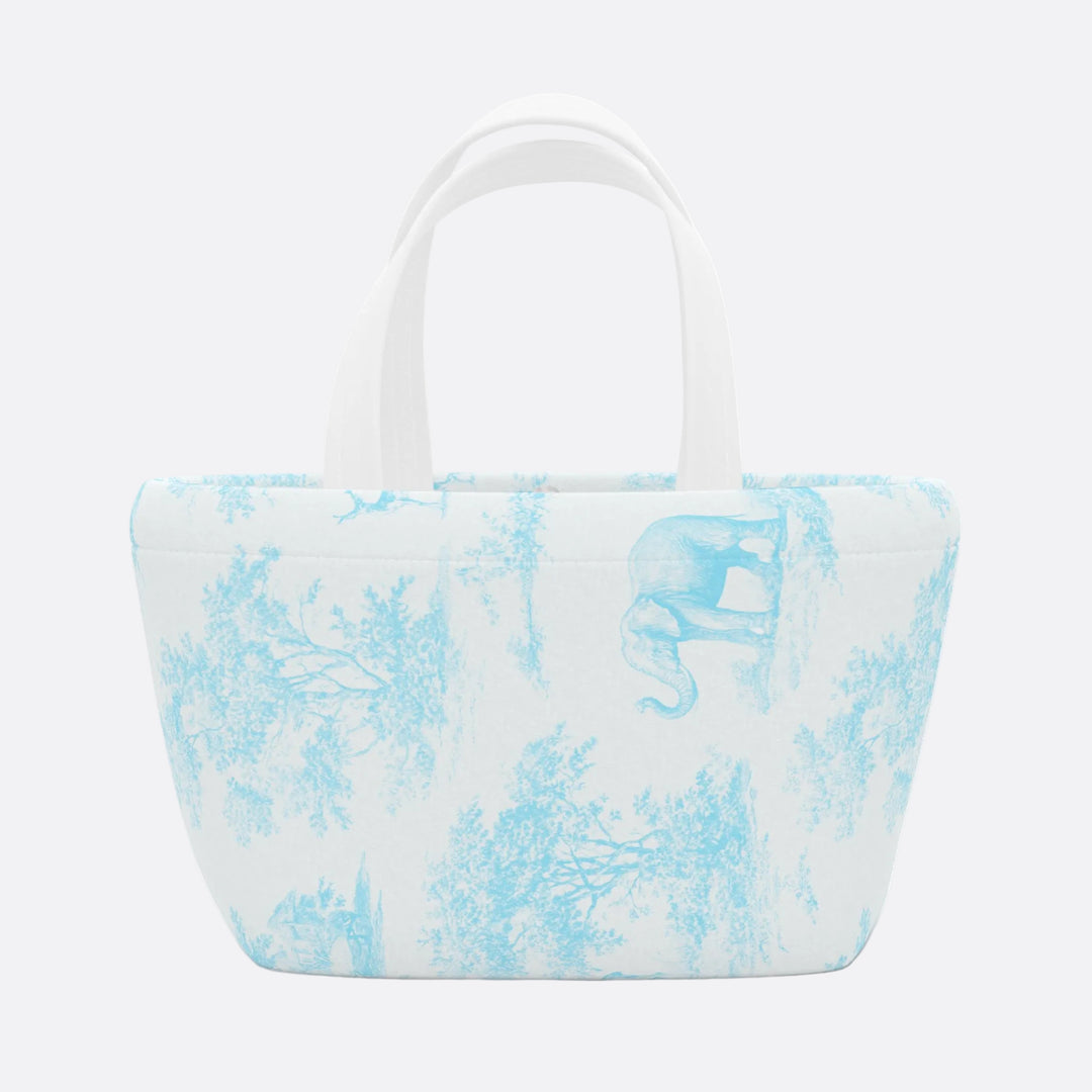 Lunch Box, Spring Blue Toile Elephant & Deer