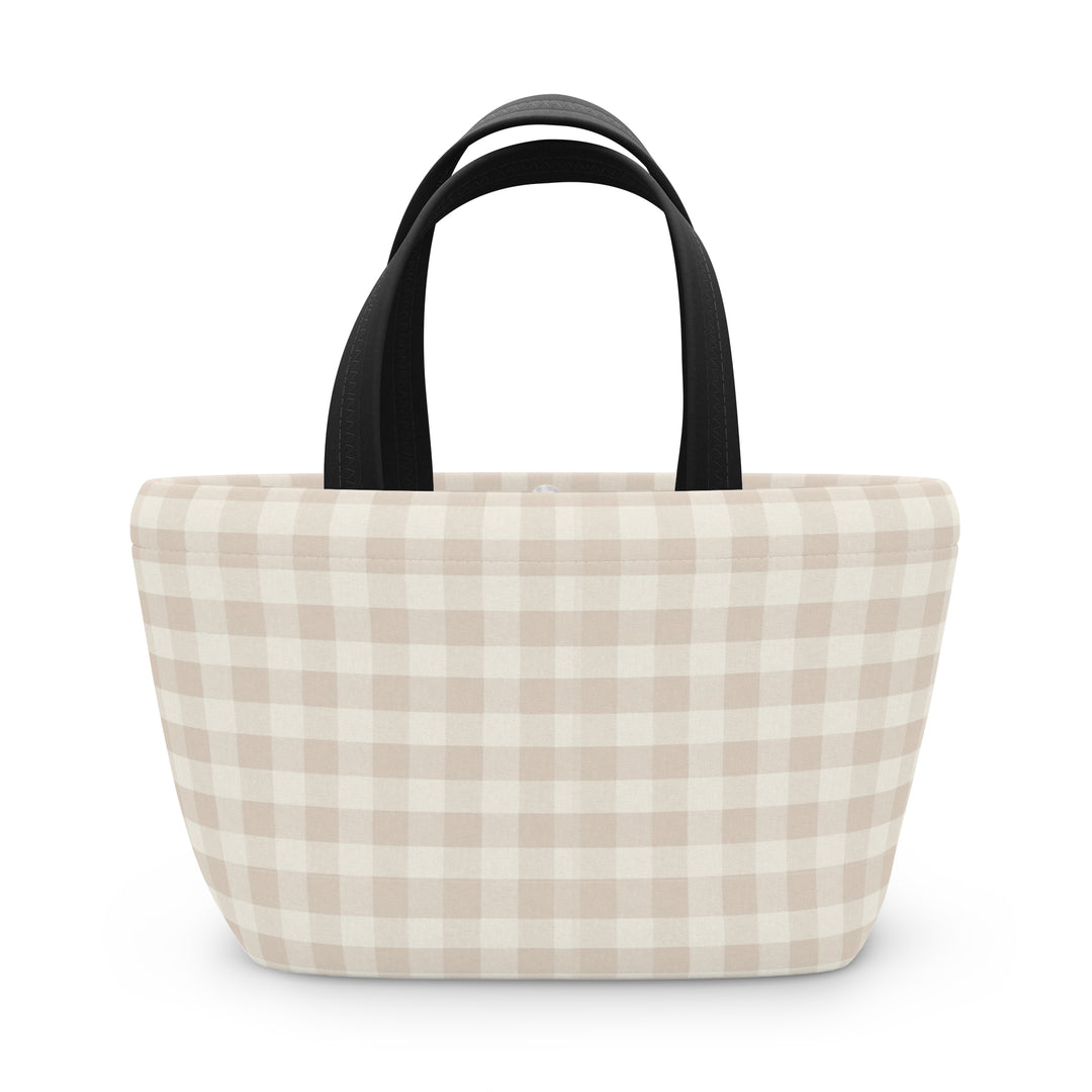 Lunch Box, Spring Beige Gingham