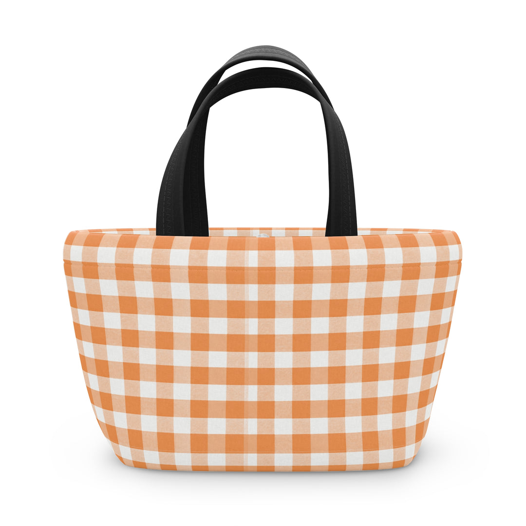 Lunch Box, Spring Tangerine Gingham