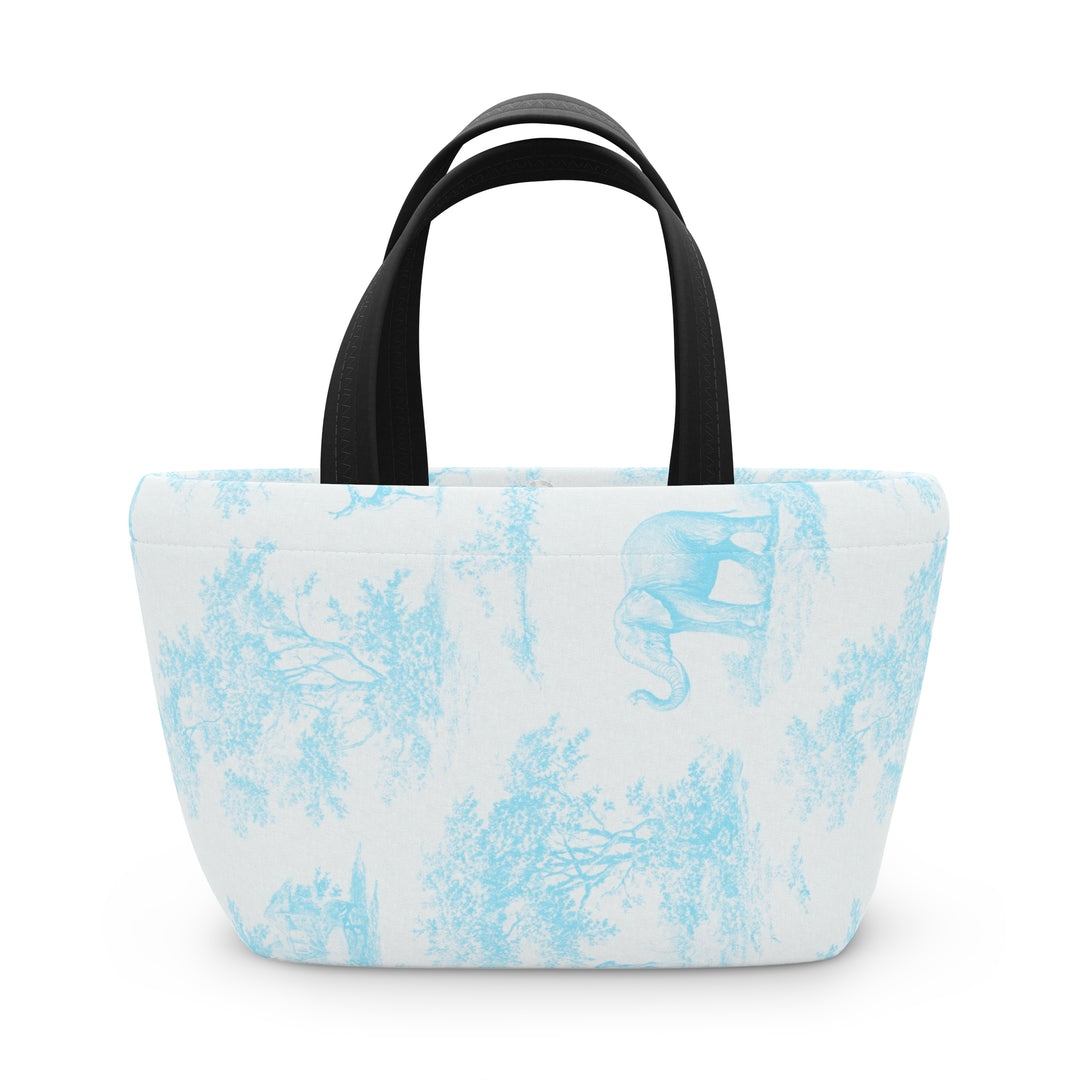 Lunch Box, Spring Blue Toile Elephant & Deer