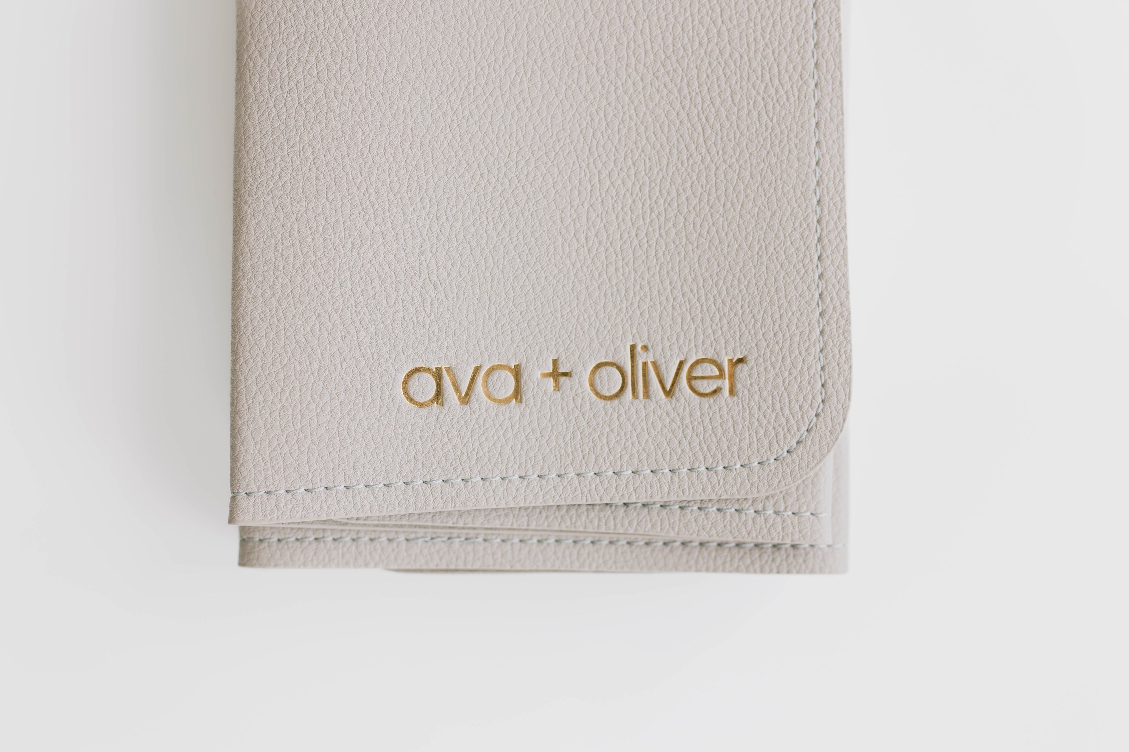 Vegan Leather Changing Mat, Grey