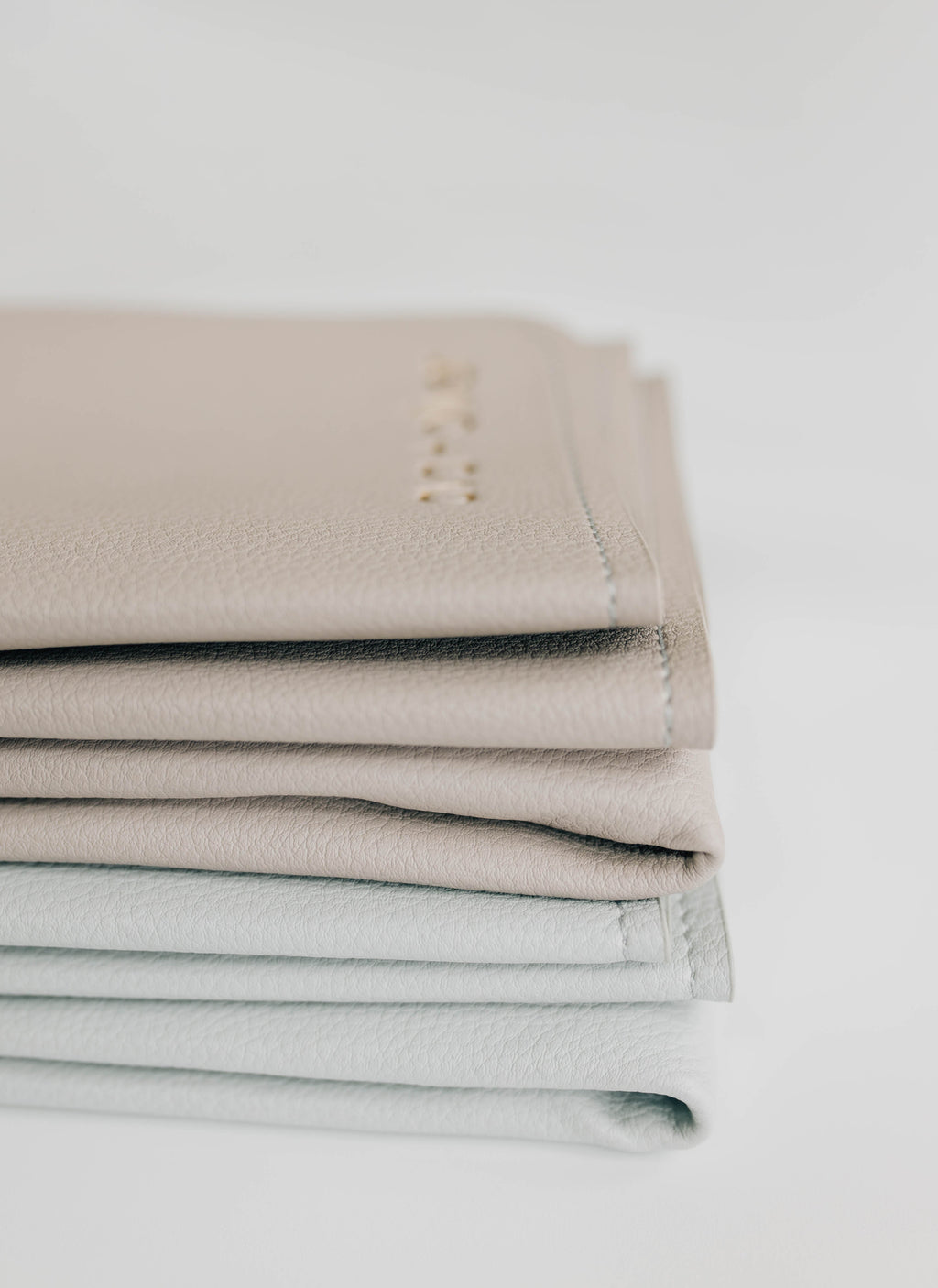 Vegan Leather Changing Mat, Slate Blue