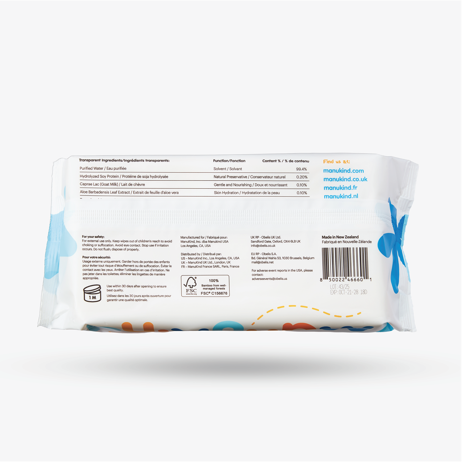 Manukind Goat Milk Baby Wipes