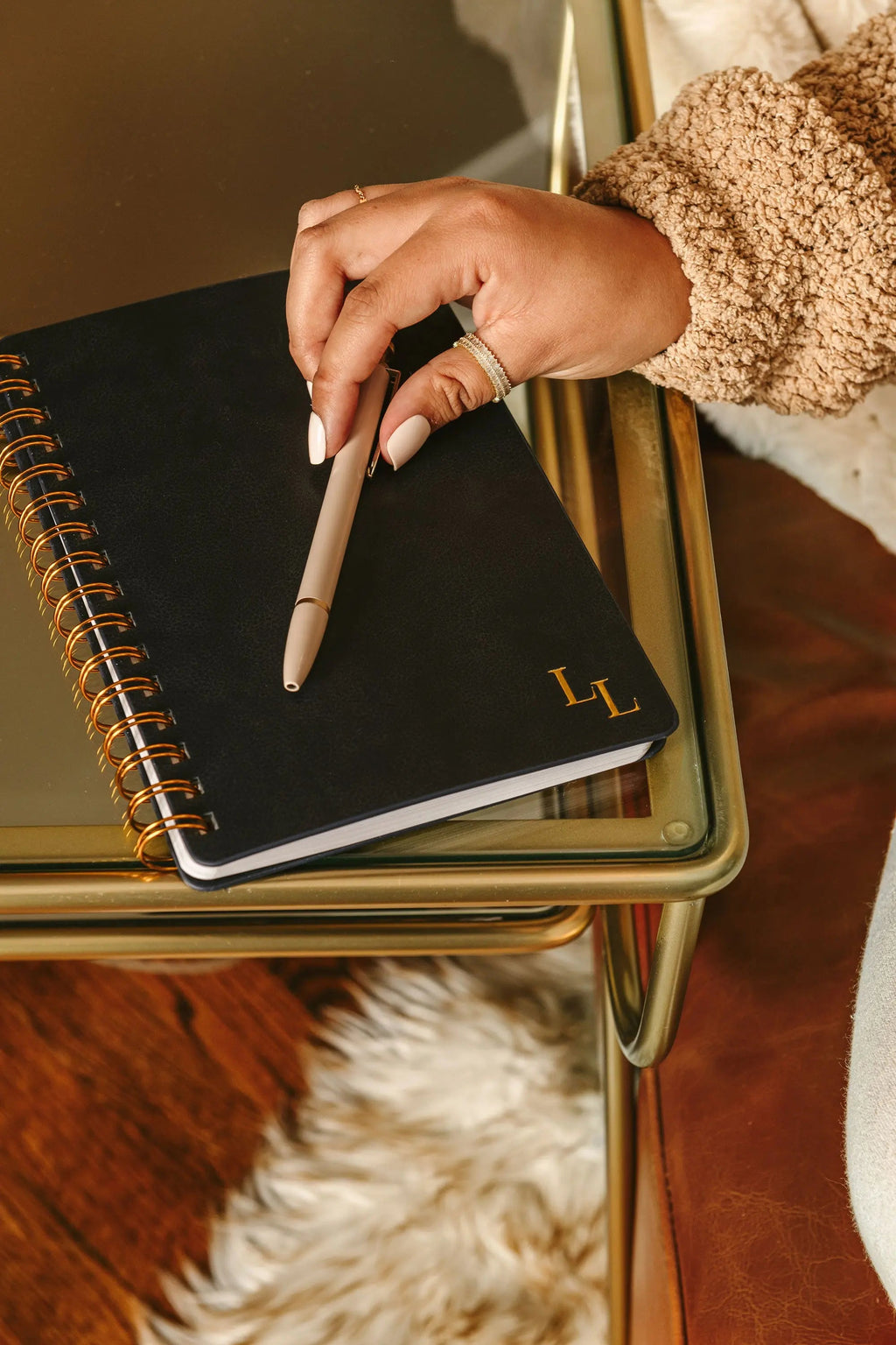 Postpartum Journal: Prompts for Mama + Daily Tracker for Baby
