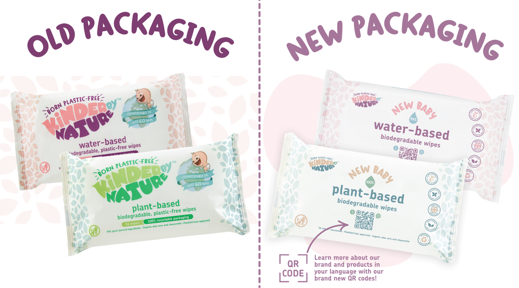 Kinder by Nature 100% Biodegradable Plant-Based Baby Wipes - 672 Count (12 packs of 56 wipes)
