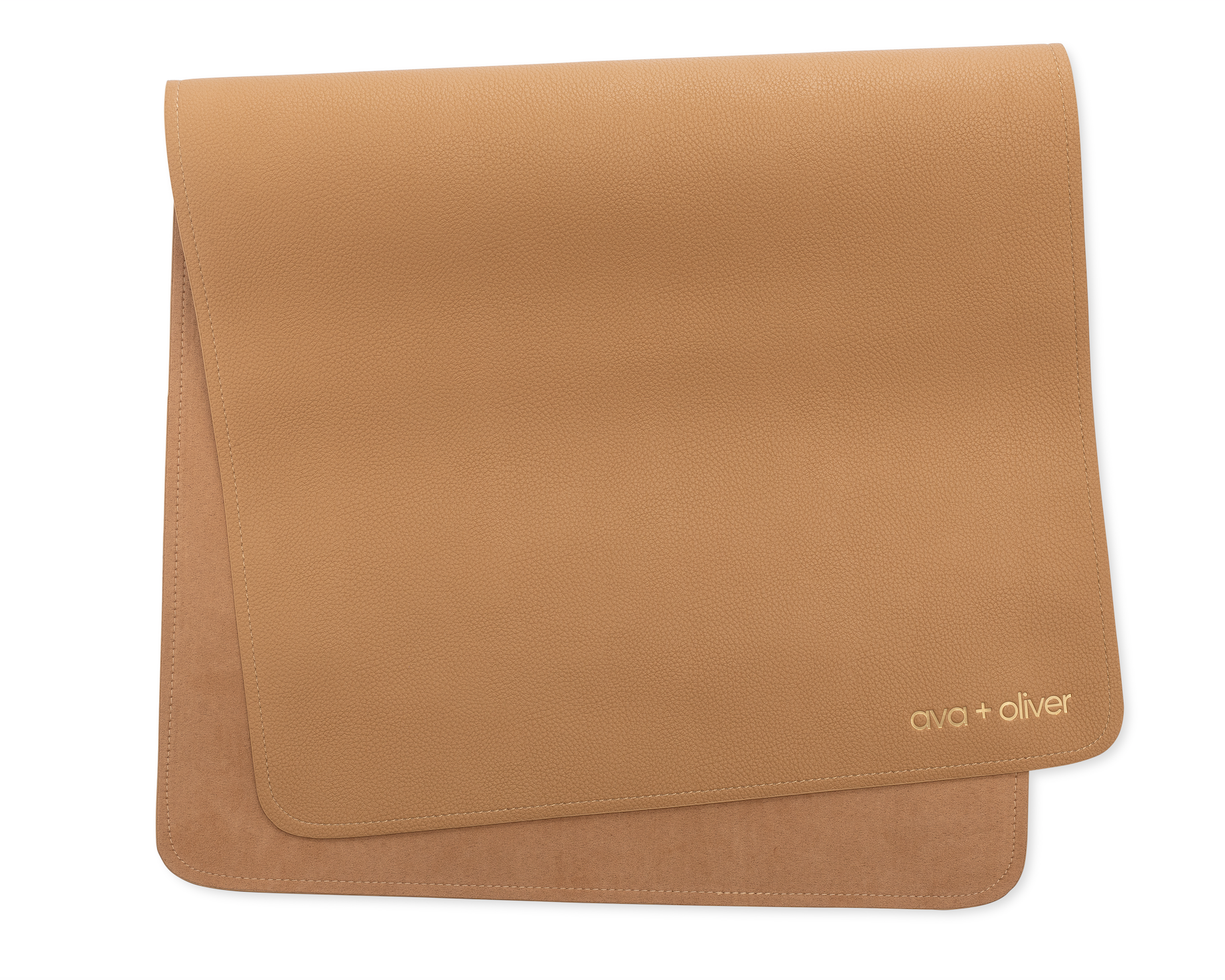 Vegan Leather Changing Mat, Caramel