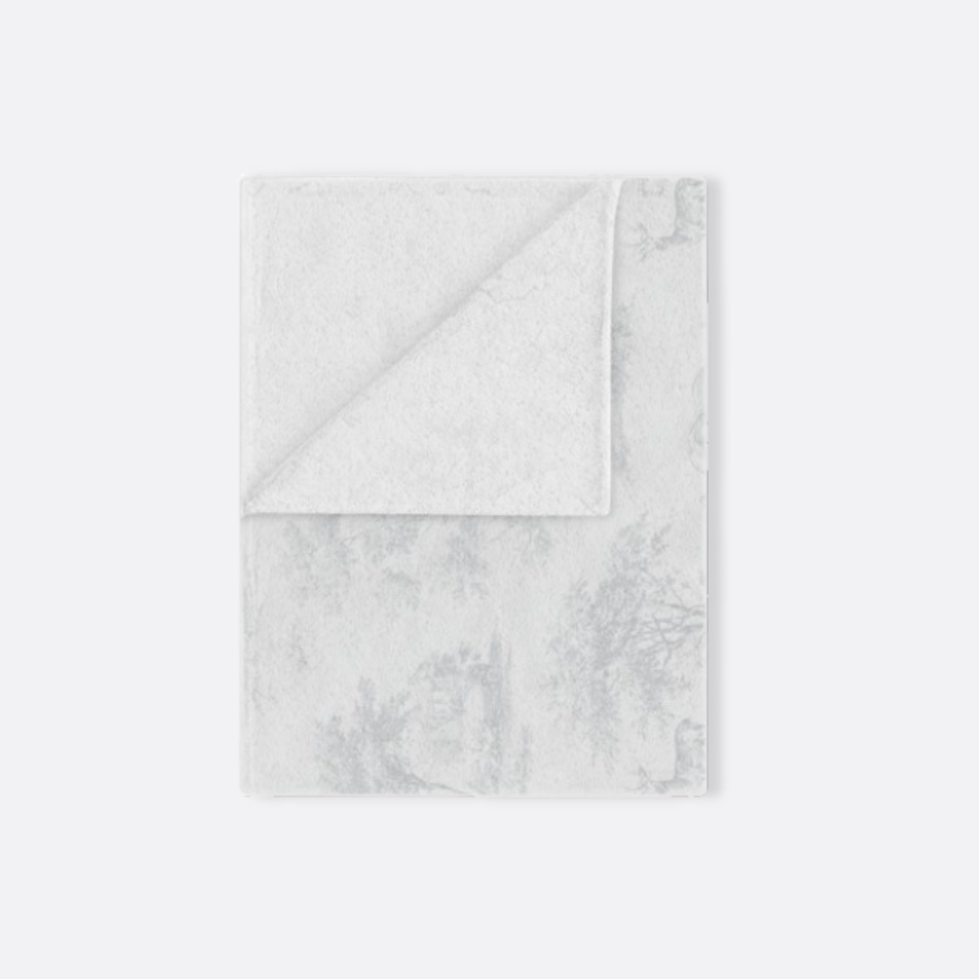 Toddler Minky Lovey Blanket, Spring Grey Toile Elephant & Deer