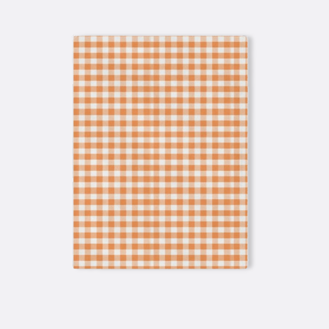 Toddler Minky Lovey Blanket, Spring Tangerine Gingham