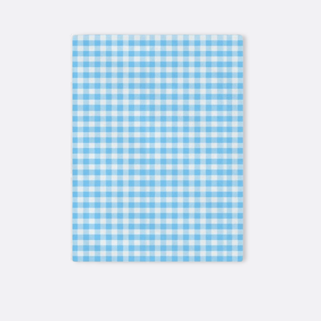 Toddler Minky Lovey Blanket, Spring Blue Gingham