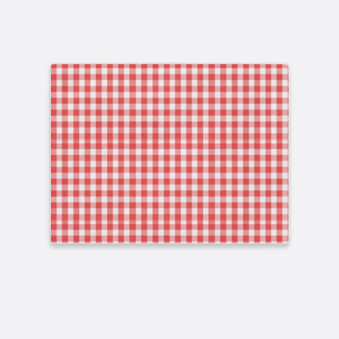 Toddler Minky Lovey Blanket, Spring Red Gingham