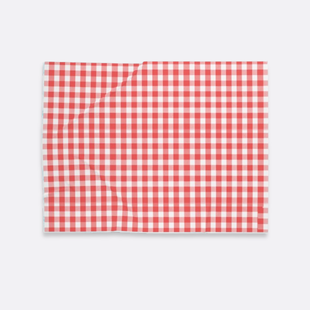 Baby Swaddle Blanket, Spring Red Gingham