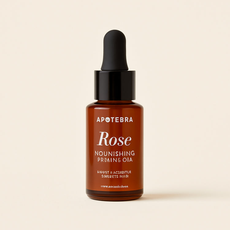 Rose Nourishing Facial Oil — primary — Clean ecommerce product shot — refreshed editorial photography