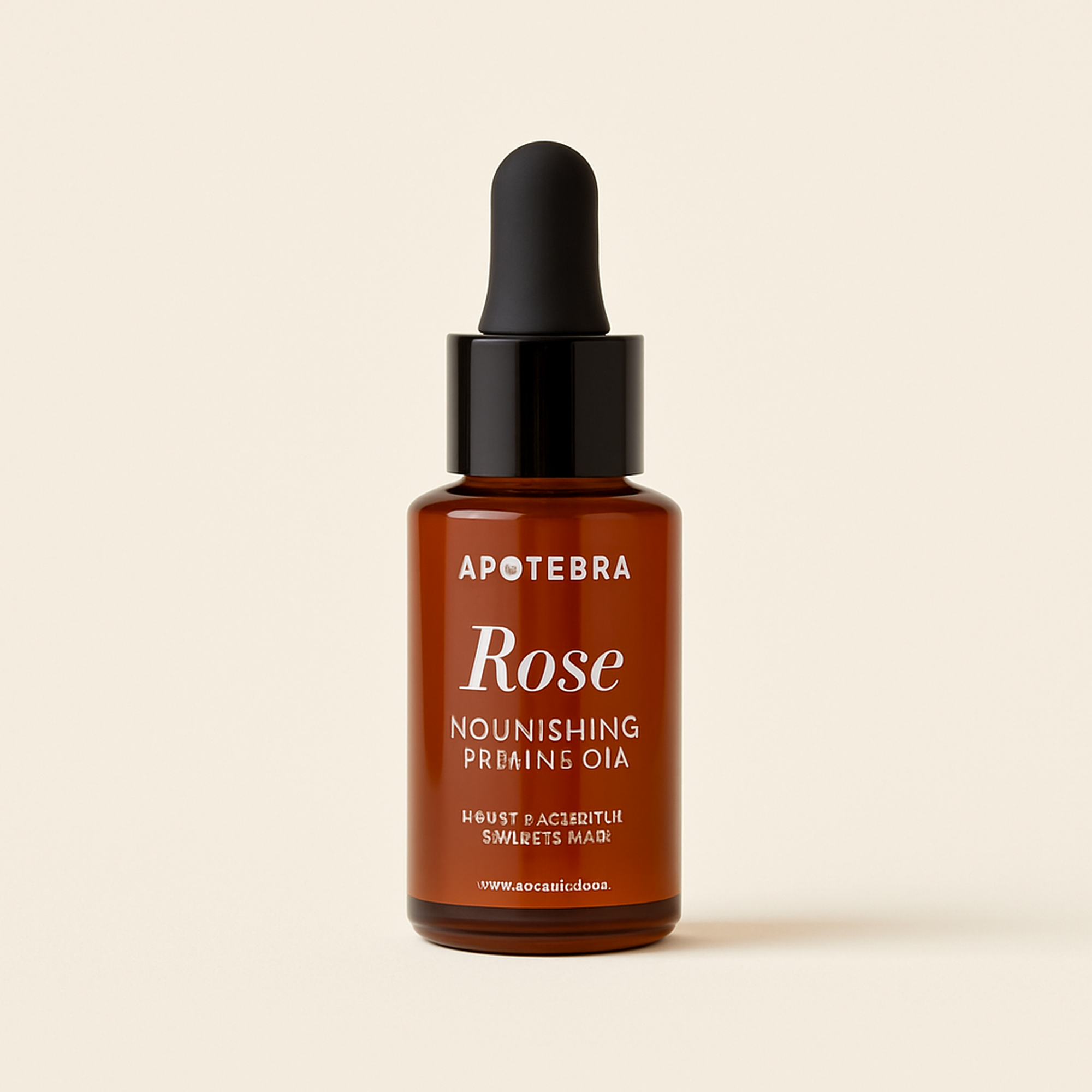 Rose Nourishing Facial Oil — primary — Clean ecommerce product shot — refreshed editorial photography