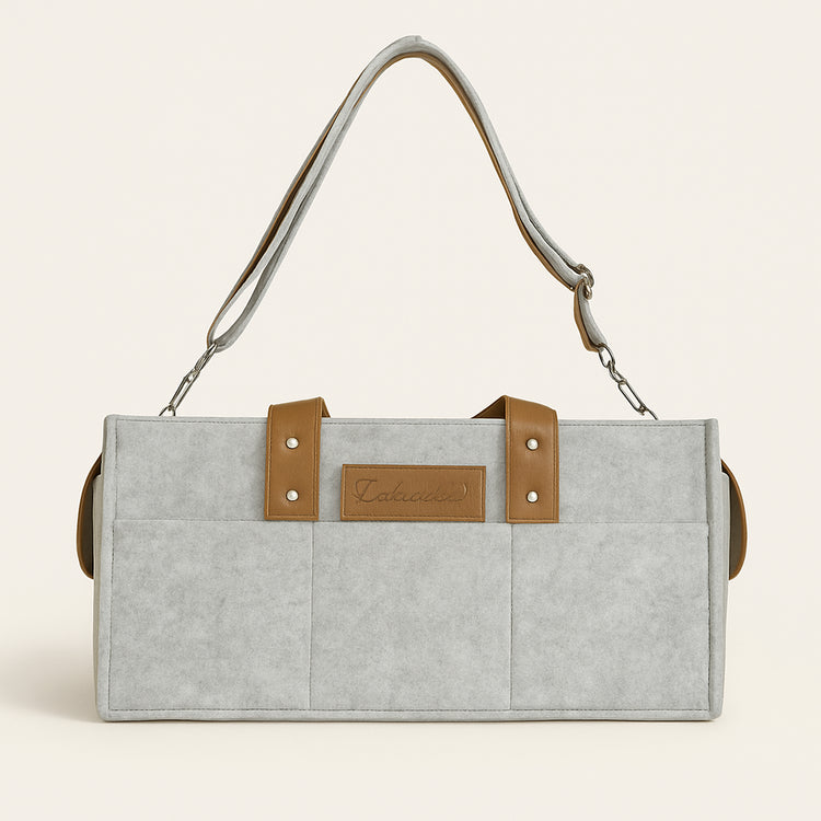 Gulf Mist Diaper Caddy — primary — Clean ecommerce product shot — refreshed editorial photography
