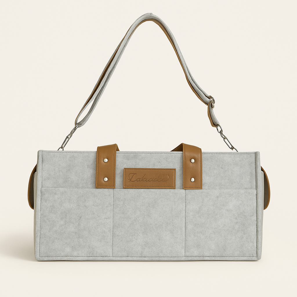 Gulf Mist Diaper Caddy — primary — Clean ecommerce product shot — refreshed editorial photography