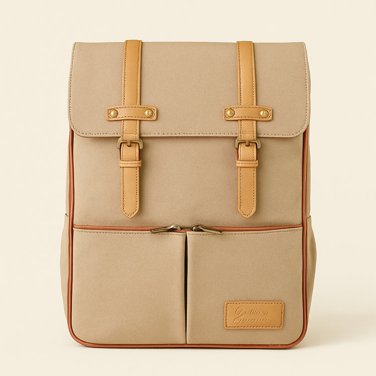 The Bon Secour Diaper Backpack — primary — Clean ecommerce product shot — refreshed editorial photography